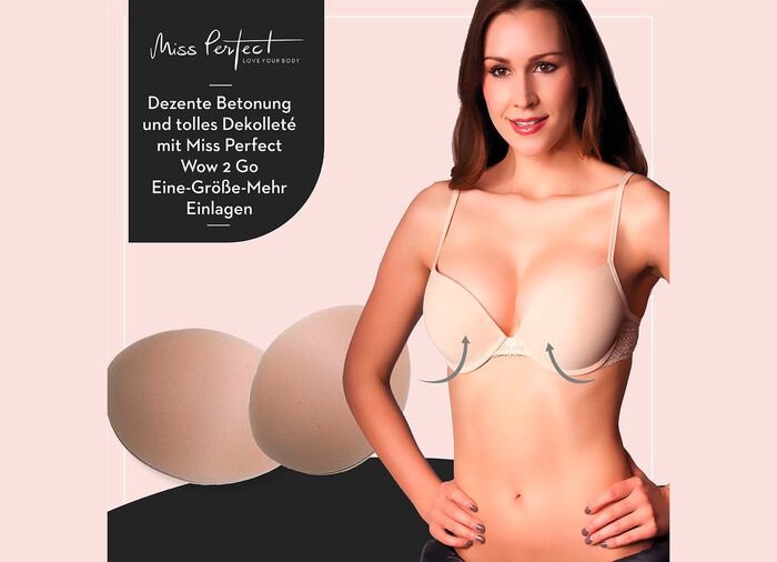 Miss Perfect Wow 2 Go One Size Up bh-inzetstukken 